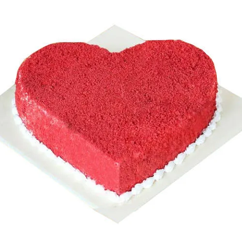 Send Online Heart Shape Red Velvet Cake