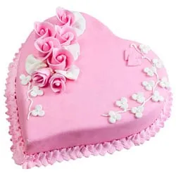 Deliver Heart Shaped Strawberry Cake