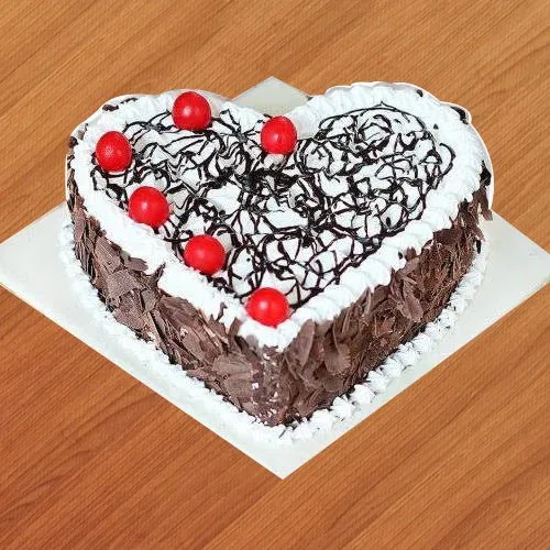 Order Heart-Shaped Black Forest Cake