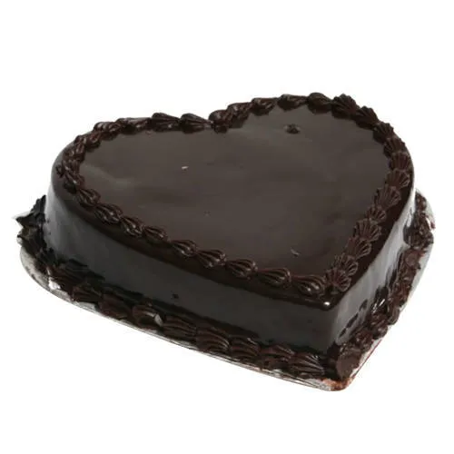 Deliver Heart-Shaped Chocolate Truffle Cake
