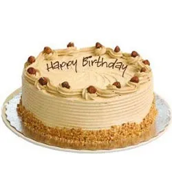 Gift Eggless Coffee Cake for Birthday