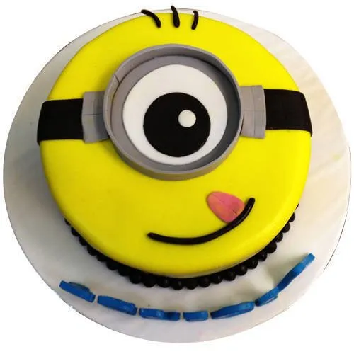 Deliver 1 Eye Minions Fondent Cake for Kids