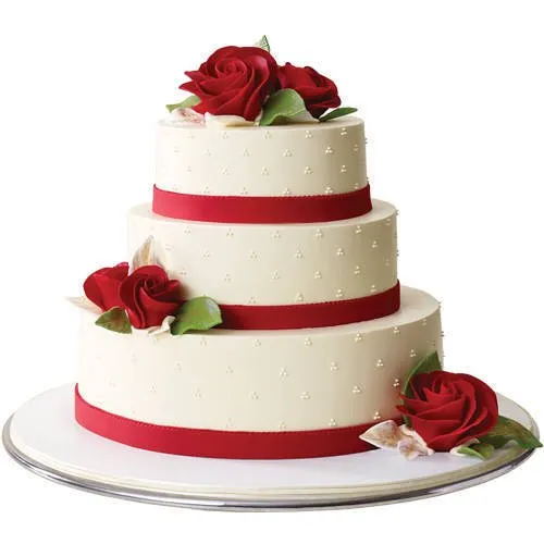 Send 3 Tier Wedding Cake