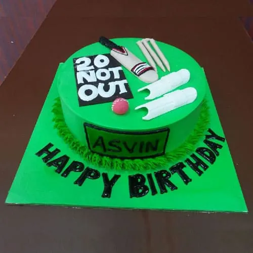 Shop for Not Out Batsman Cake