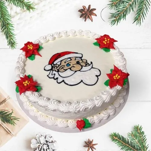Lip-Smacking Merry_Xmas Vanilla Cake