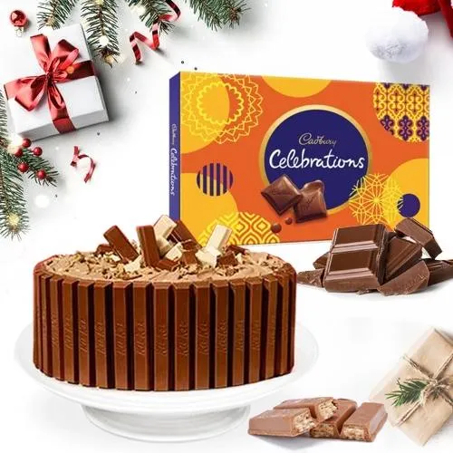 Classic Treat of Kitkat Cake with Cadbury Chocolates