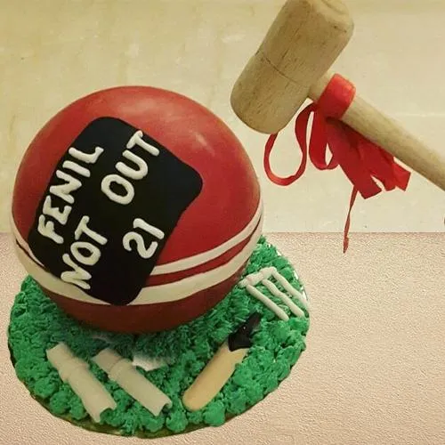 Delicious Cricket Lovers Hammer Cake