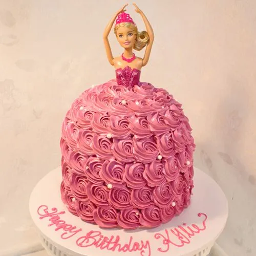 Barbie Doll Dress Cake | Cake Decorating with Piping Tips by Cakes  StepbyStep - YouTube