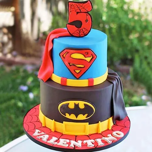 Shop 2 Tier Super Hero Cake for Youngster