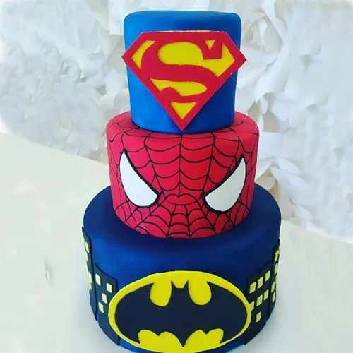 Order Birthday Special 3 Tier Super Hero Cake