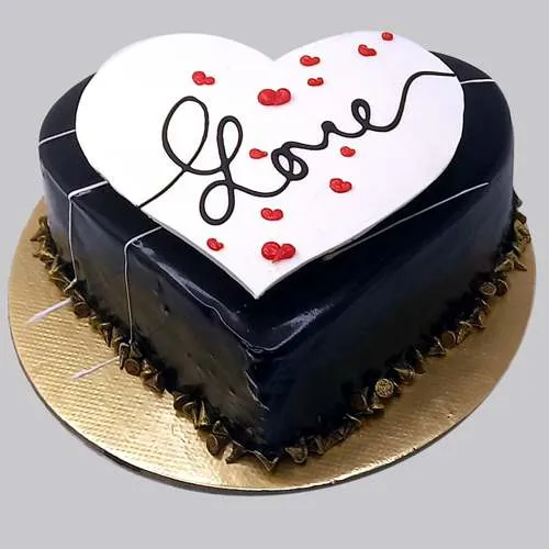 Deliver Heart Shape Chocolate Cake