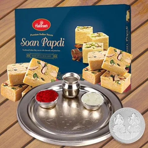 Haldiram Soan Papri N Thali , Free Coin