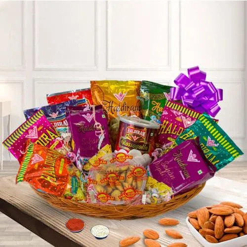Appealing Bhaiya Dooj Gift Hamper from Haldirams