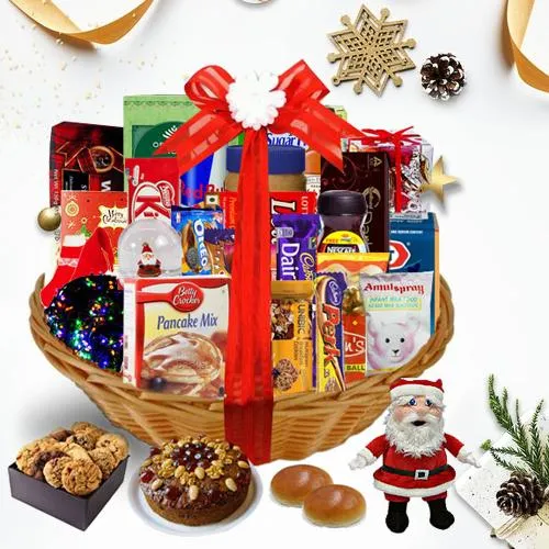 Embrace the Delightful Season Christmas Basket<br>