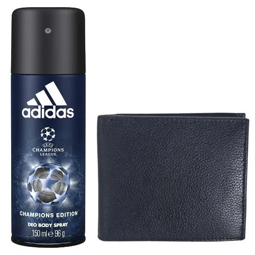 Online Longhorns Leather Wallet and Addidas Deo