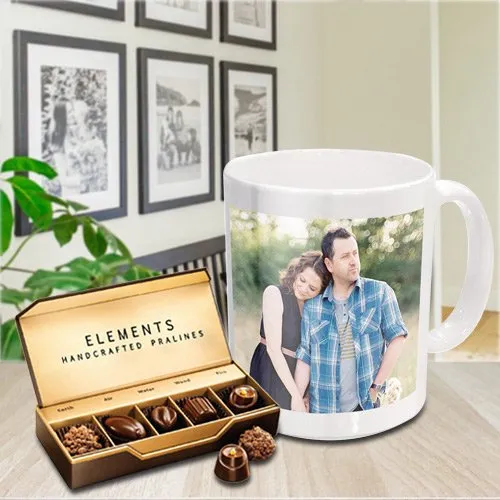 Order Personalized Coffee Mug with Chocolates from ITC
