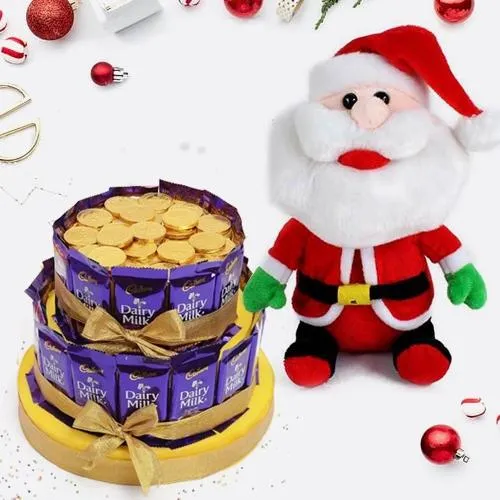 Marvelous Chocolate Arrangement N Santa Claus Soft Toy