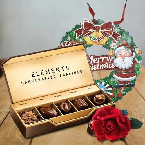 Amazing ITC Elements Chocos with Velvet Rose N Christmas Wreath