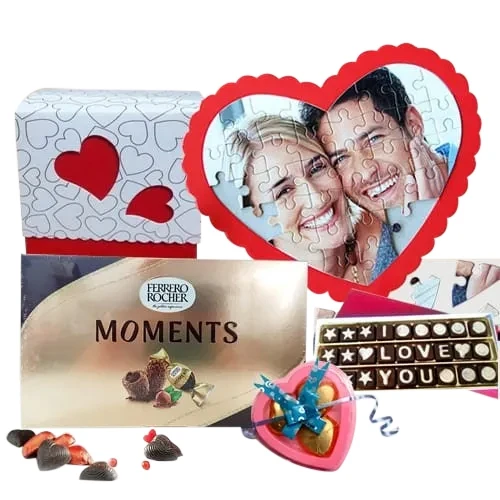 Exclusive Personalized Love Puzzle n Chocolates