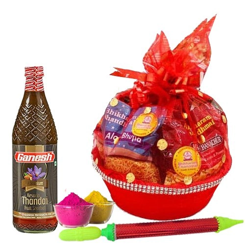 Exclusive Snacks n Thandai Gift Hamper for Holi