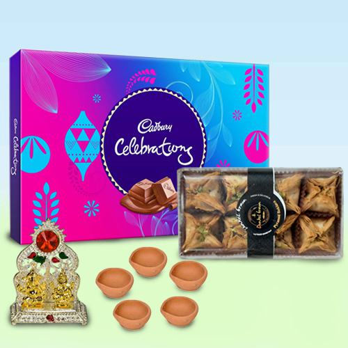 Tasty Pyramid Baklawa with Cadbury Celebration n Religious Mandap