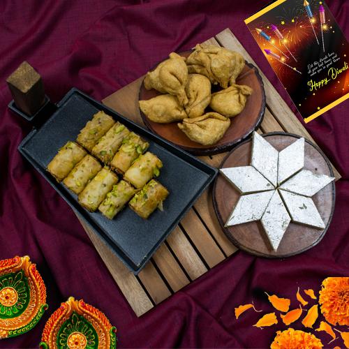 Delectable Roll Baklava with Haldiram Sweets n Snacks