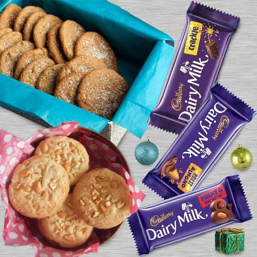 Delicious Cadbury Chocolates n Cookie Gift for Xmas