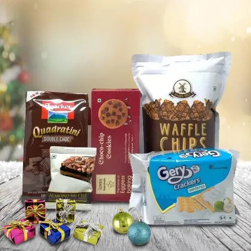 Tasty Waffers, Waffles, Cookies n Crackers Gift for Christmas