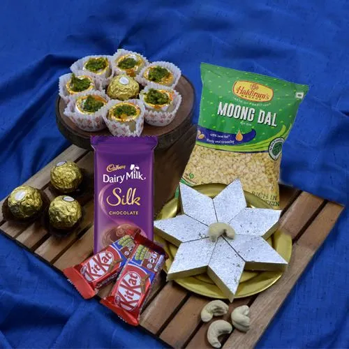 Ambrosial Haldirams Sweets n Snacks with Assorted Chocolates
