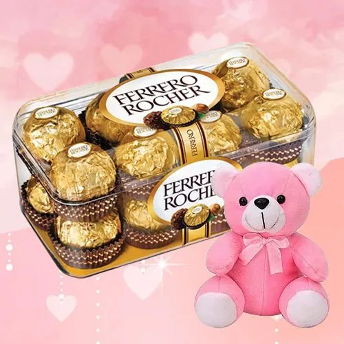 Fearless Love Teddy n Ferrero Rocher Combo