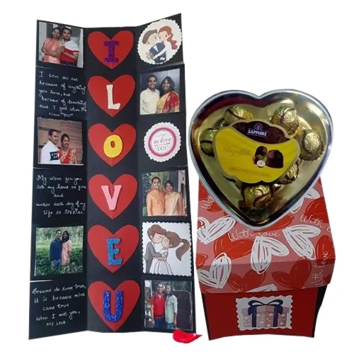 Send Personalized Explosion Chocolate Box with Card