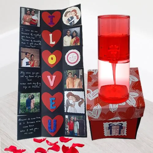 Classic Personalized Infinity Explosion Card with a Love Timer	