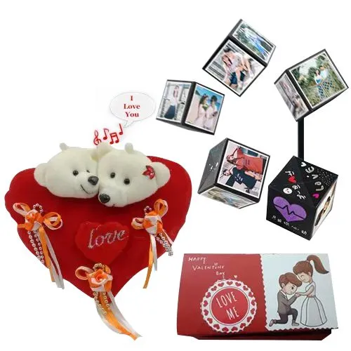 Excellent Personalized Photo PopUp Box with ILU Singing Heart	