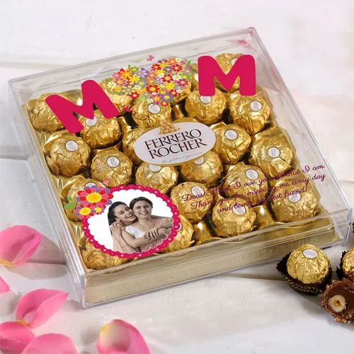 Personalized Ferrero Rocher Chocolate Box for Mothers Day