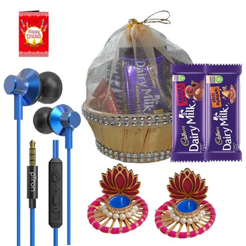 Diwali Hamper of Cadbury Chocolates n Ptron Earphone