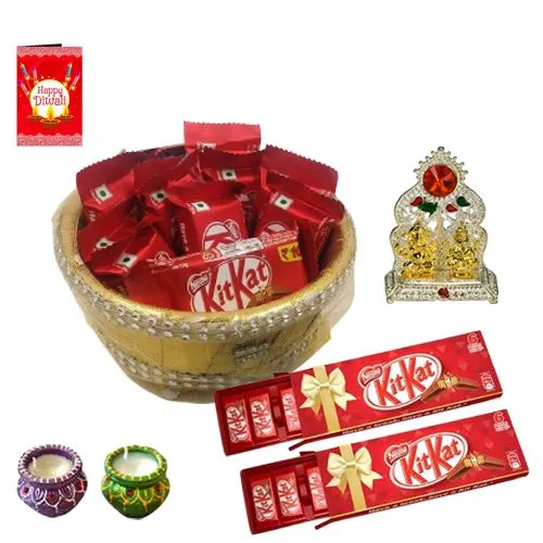 Special Kitkat Chocolates N Festive Decor Hamper
