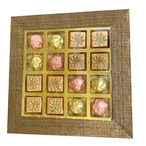 Festive Diwali Chocolate Gift Wooden Tray
