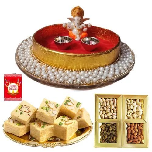 Luxe Diwali Treat Box with Ganesha Idol