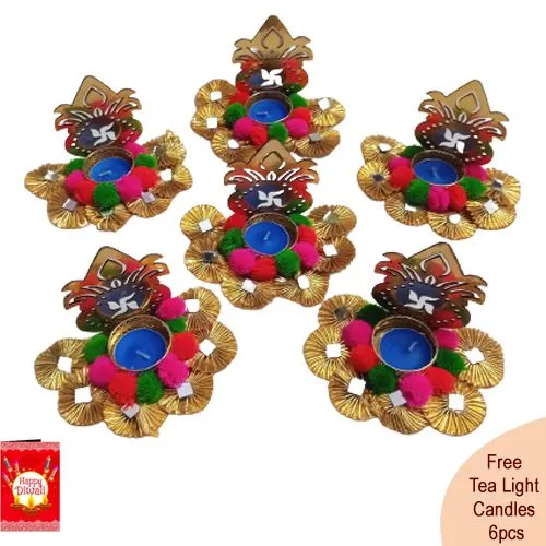 Light Projecting Kalash Diya Set of 6pcs