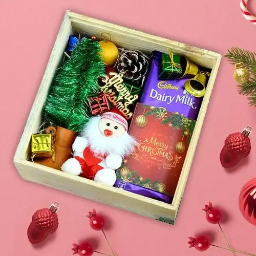 Delicious Cadbury Chocolates with Santa Claus N Christmas Decorative