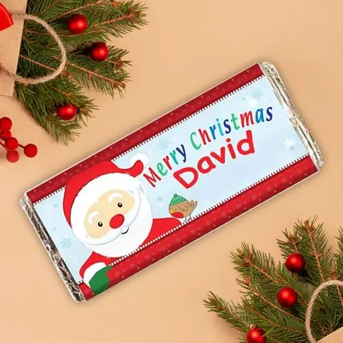 Splendid Santa Personalized X-Mas Choco Wrap