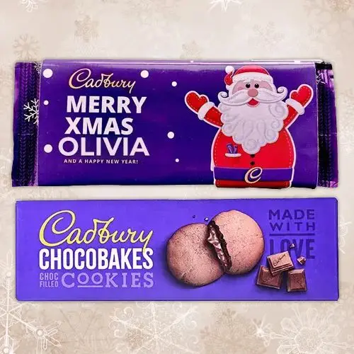 Choco-filled Personalized Christmas Wish Cadbury Duo