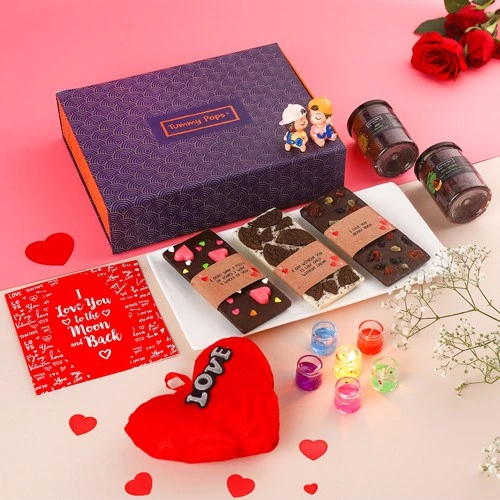 Stunning Gift of Chocolates with Scented Candle N Assortments