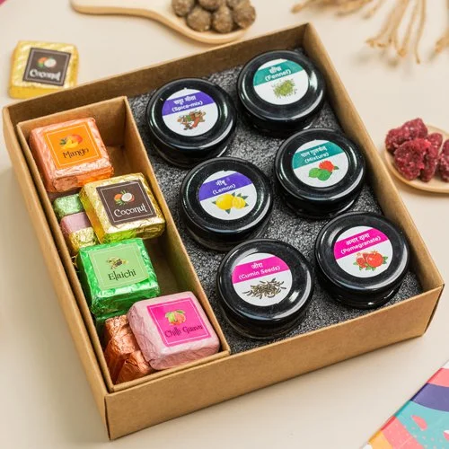 Flavorful Mukhwas N Chocolates Gift Box
