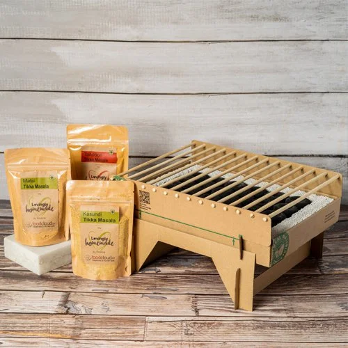 Marvelous DIY Barbeque Tandoori Kit with Grill Gift Set