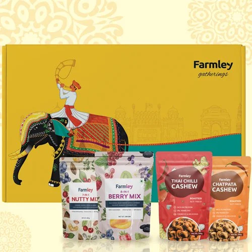 Send Nutty N Berry Mix with Flavored Cashews Pack by Farmley