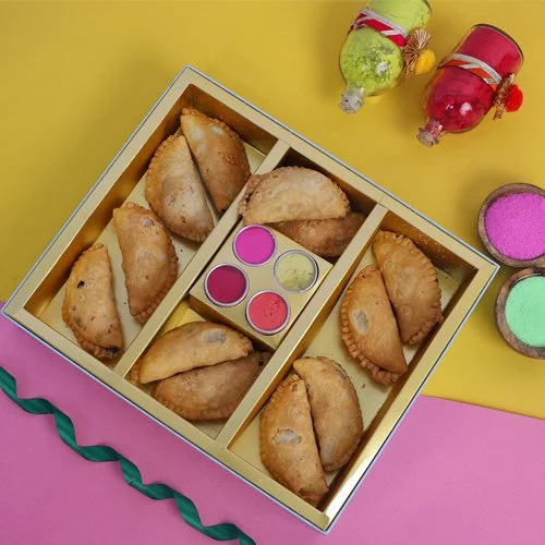 Delectable Baked Gujiya Gift Box