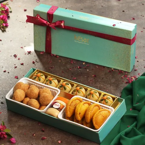 Flavorful Sweets with Kachori N Chandan Gift Box