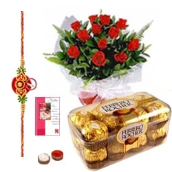 Auspicious Love of Thread with Choco Floral Wishes