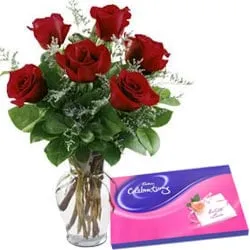 Send Roses with Cadbury Celebrations